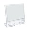 Azar Displays 11'' W x 8.5'' H Slanted w/ Two Attached Business Card Pocket, 2PK 252075 - alternate 1